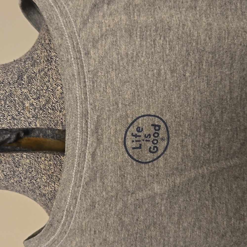 Life is Good Social Network Gray Crusher Tee - Picture 5 of 6